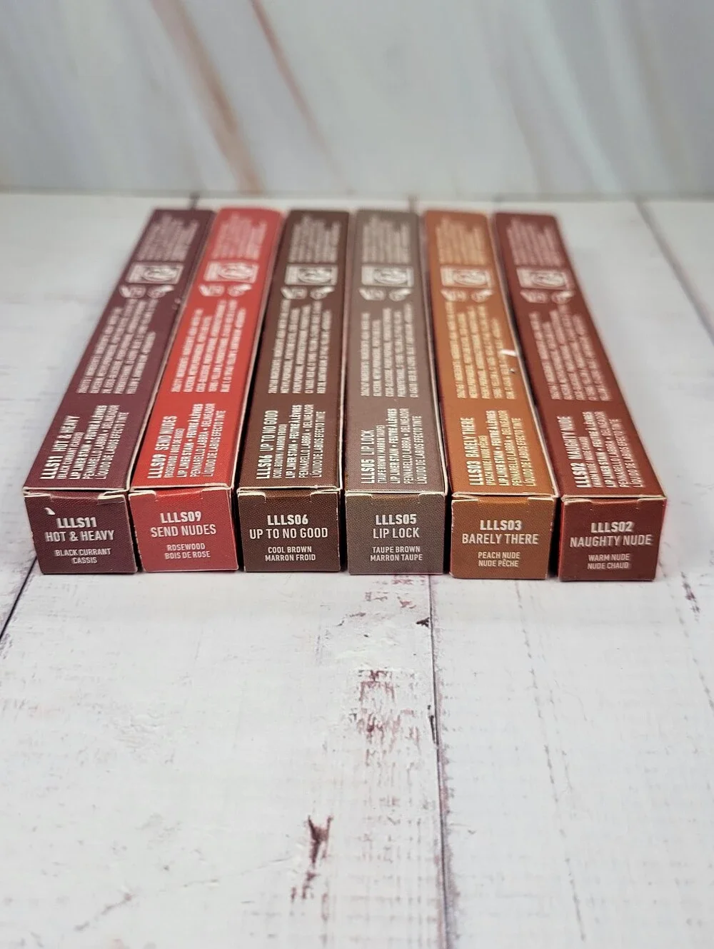 6 Piece NYX Lip Lingerie Lip Liner Stain Bundle BNIB